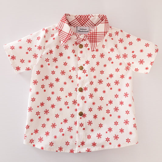 Parker Collared Shirt (Christmas Snowflake)