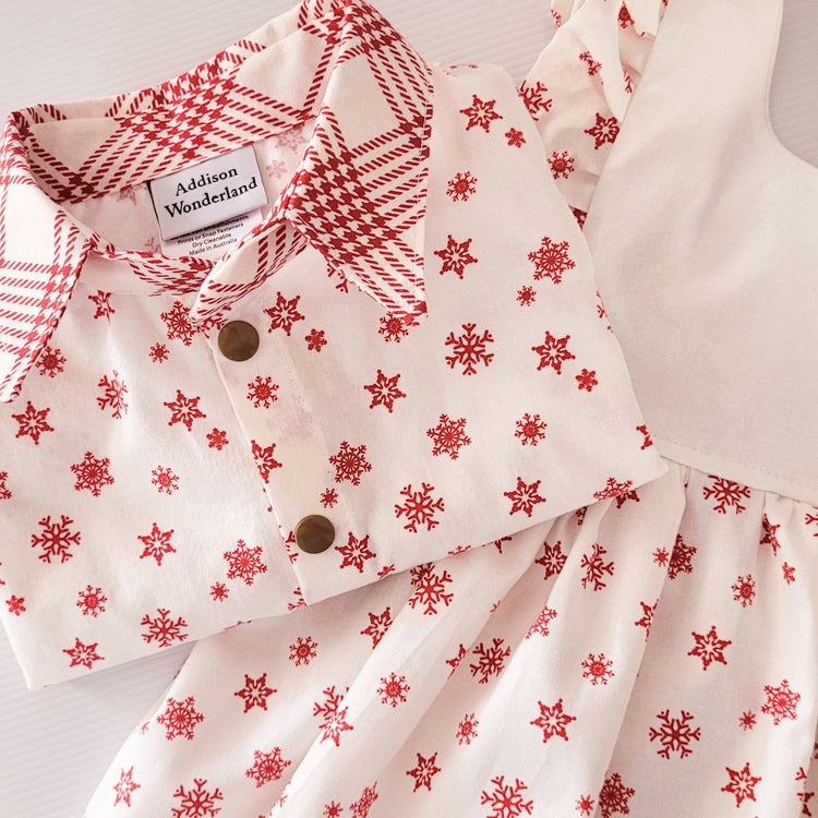 Parker Collared Shirt (Christmas Snowflake)