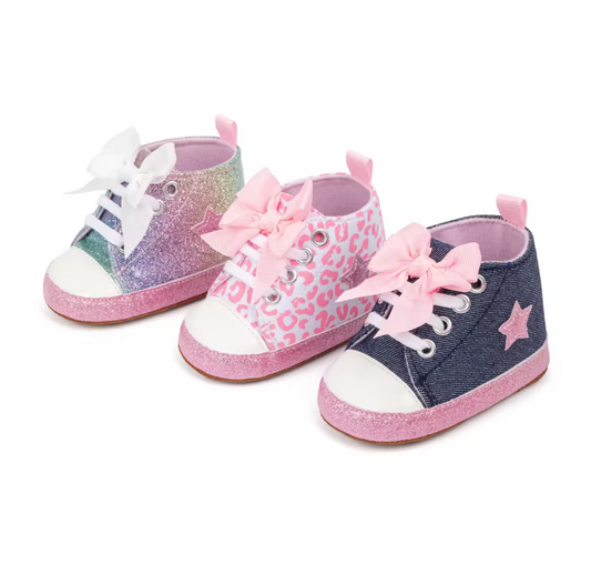 Canvas Bow Sneakers