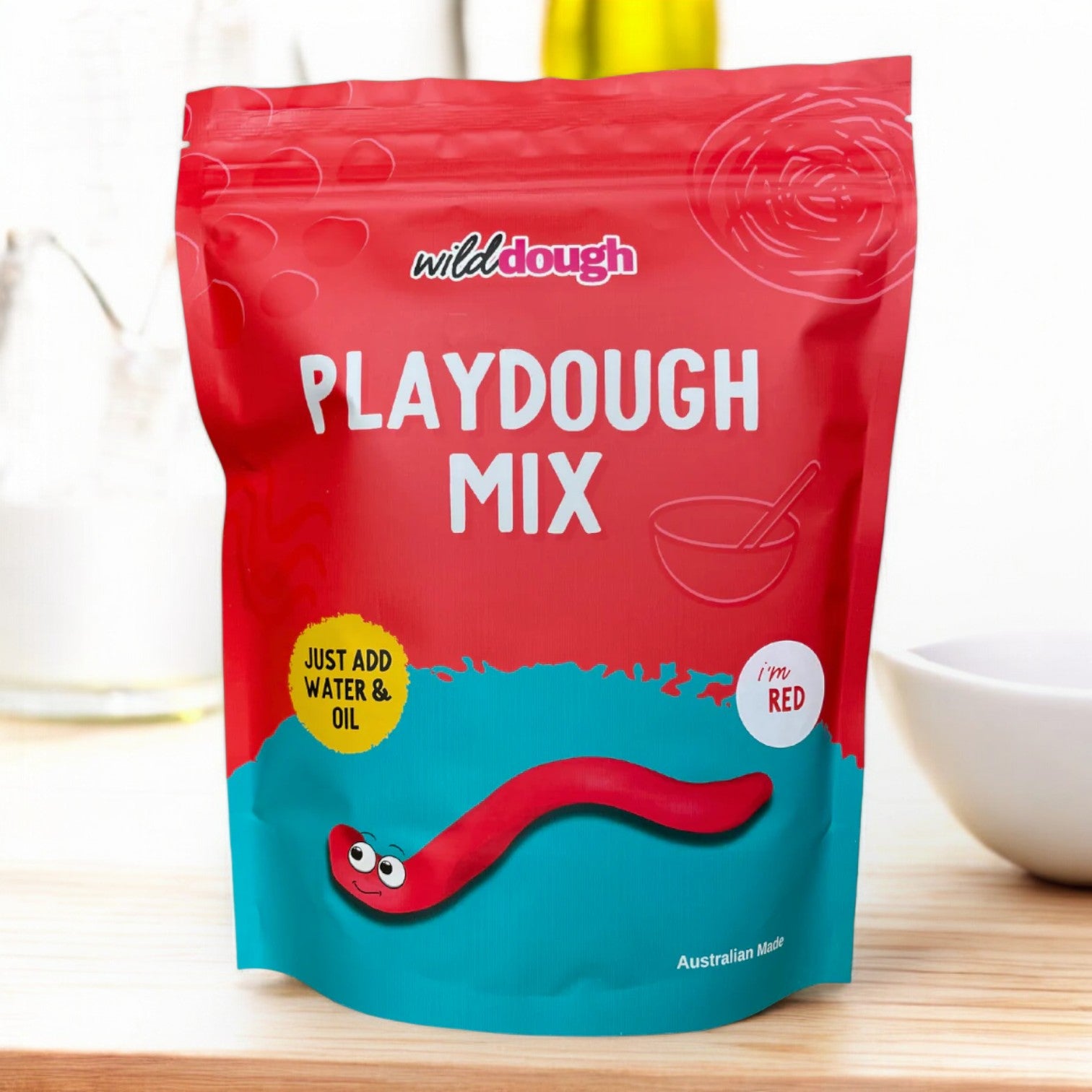 DIY Playdough Mix // Red