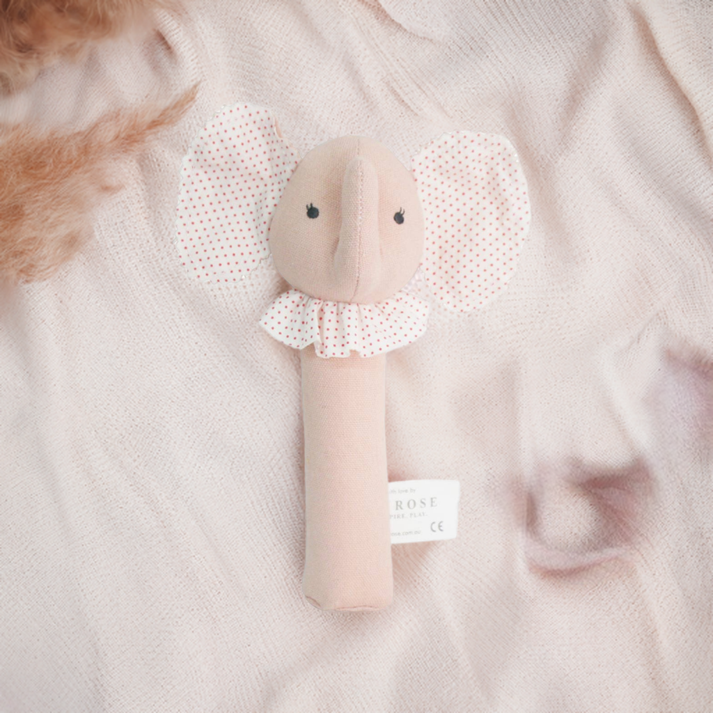 Alimrose Elephant Squeaker // Pink