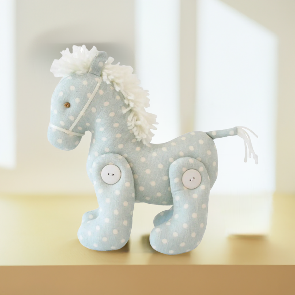 Alimrose Pony // Duck Egg Blue Spot